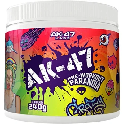 Afbeelding van AK 47 Labs Pre Workout 120 serveringen Blue Raspberry