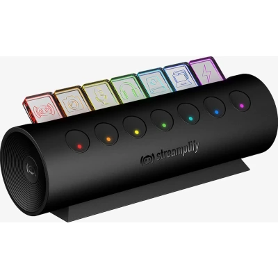 Afbeelding van Streamplify hub CTRL 7, 7x USB 3.0 Typ A, RGB, 12V, EU Netzkabel schwarz Zwart