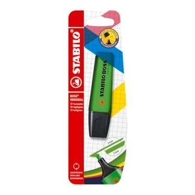 Afbeelding van Markeerstift STABILO BOSS Original 70/33 groen blister à 1 stuk