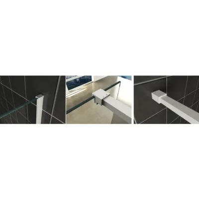Afbeelding van Wiesbaden Slim profielset met stabilisatiestang 120 cm mat wit