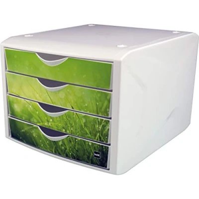 Afbeelding van Ladebox the chameleon, 4 laden in A4 formaat doorlopend, modern design