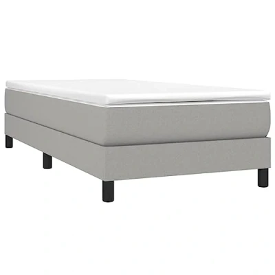 Image de vidaXL Cadre de lit sans matelas gris clair 80x200 cm tissu3120566