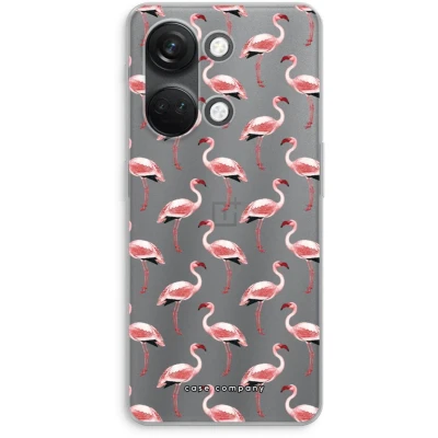 Afbeelding van Case Company® hoesje geschikt voor OnePlus Nord 3 Flamingo Soft Cover Telefoonhoesje Bescherming aan alle Kanten en Schermrand