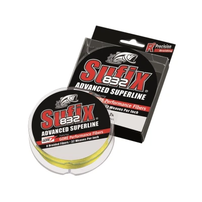 Afbeelding van Sufix 832 Braid Neon Lime Gevlochten lijn 0.10mm/5.9kg (120m)