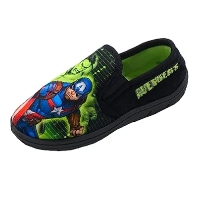Afbeelding van Marvel Avengers Pantoffels voor jongens, kinderen, groen, maat 28 36 EU, Groen