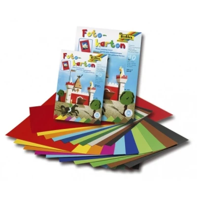 Image de Folia carton photo 22 x 33 cm (10 feuilles) couleur