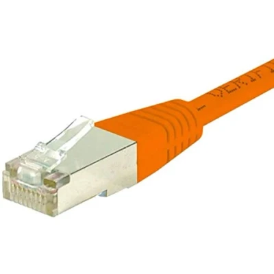 Afbeelding van Exertis Connect Patchkabel F/UTP, CAT.6, oranje, 2,0 m met bijzonder smalle knikbeveiliging (F/UTP, CAT6, 2 m), Netwerkkabel