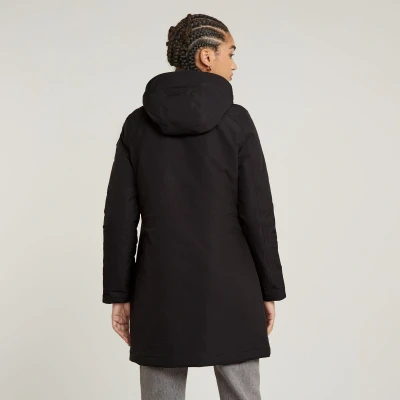 Afbeelding van G STAR Vodan Padded Hooded Parka, Dames, Maat: Medium, Dk black