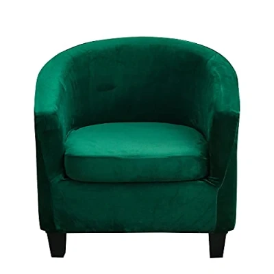 Afbeelding van Chesterfield Cabolet stoelhoes, 2 stuks, fluweel, clubstoel, rekbaar, Tullsta cabriolet