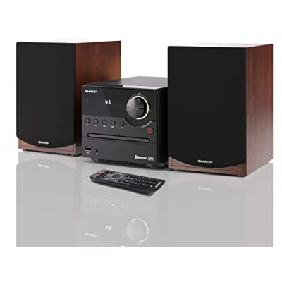 Image de Chaine HiFi Sharp XLB512 Filaire Bluetooth USB Jack 3.5mm MP3 Télécommande Marron