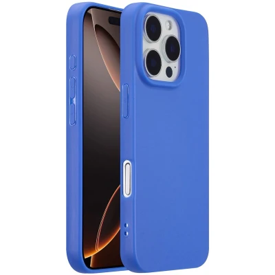 Afbeelding van imoshion Hoesje Geschikt voor iPhone 16 Pro Color Backcover Cobalt Blue
