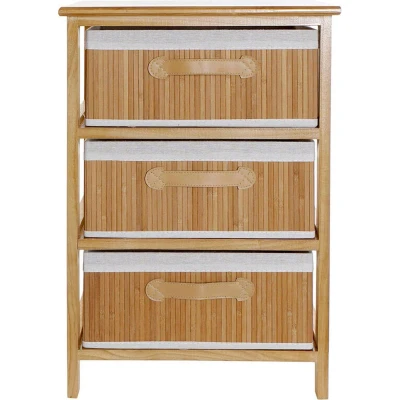 Afbeelding van Ladenkast DKD Home Decor Natuurlijk Bamboe Paulownia hout 42 x 32 63 cm
