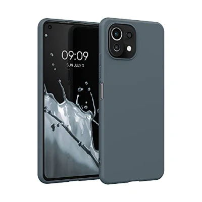 Afbeelding van kwmobile telefoonhoesje geschikt voor Xiaomi 11 Lite (5G) NE / Mi Hoesje smartphone Back cover in leisteen
