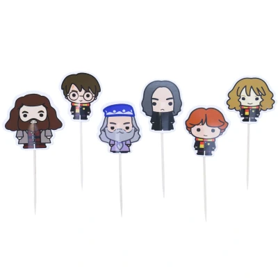 Afbeelding van PME Harry Potter Karakters Taartprikkers 6st.