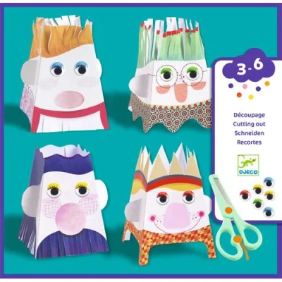 Afbeelding van Djeco knutselset knip knip, poppetjes maken