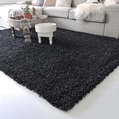 Afbeelding van Hoogpolig Vloerkleed Shaggy Royal 5cm Hoogte Antraciet 80x150 Cm