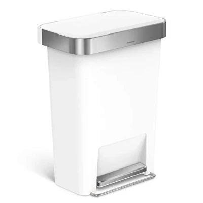Afbeelding van Simplehuman Rectangular Liner Pocket Pedaalemmer 45 Liter