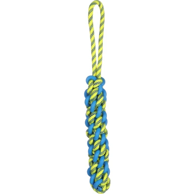 Afbeelding van Flamingo Tofla Speelgoed Honden Hs Trektouw Blauw/geel L 45x5x5cm 1st 137763