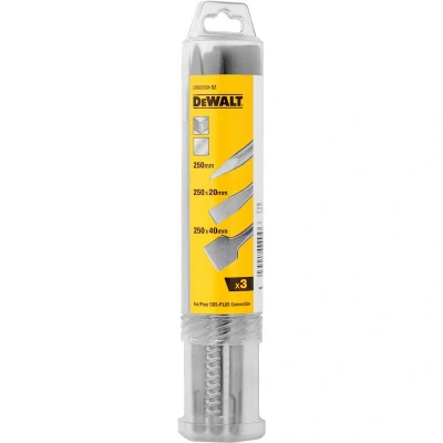Afbeelding van DeWalt Accessoires DT60330 QZ 3 delige professionele SDS plus beitelset
