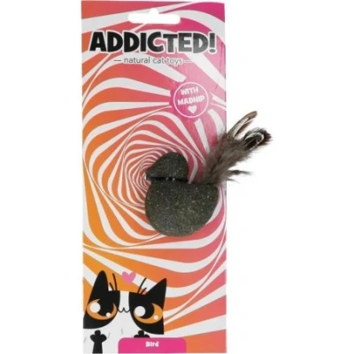 Afbeelding van Kattenspeeltje vogel met veren en kattenkruid