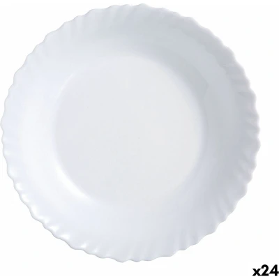 Afbeelding van Platt tallrik Luminarc Feston Wit Glas (25 cm) (24 Stuks)