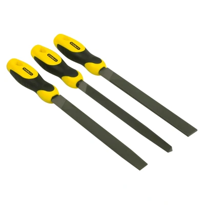 Afbeelding van Stanley set vijlen 3 delig halfzoet 200 mm