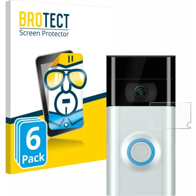 Afbeelding van BROTECT Screenprotector voor Ring Doorbell 2 (Lens) Folie Beschermfolie transparant (6 Stuks)