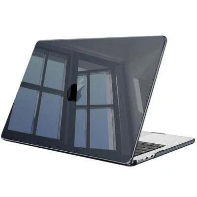 Afbeelding van Fintie Ultradunne harde beschermhoes compatibel met MacBook Air M2 13,6 inch (versie 2022) A2681 Retina zwart