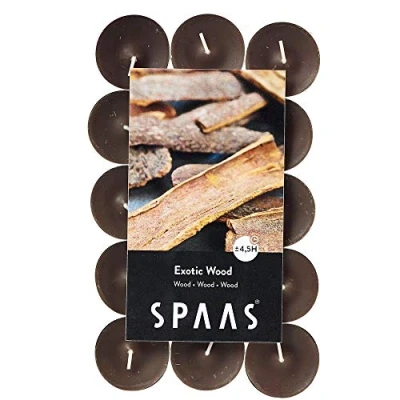 Afbeelding van SPAAS 30 Theelichten Geur, ± 4,5 uur Exotic wood