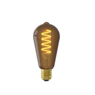 Afbeelding van Calex LED Filament Lamp ST64 E27 Lichtbron Natural Dimbaar Warm Wit licht 4W
