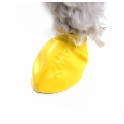 Afbeelding van Pawz Rubber Dog Boots Hondenschoen Geel Xx Small