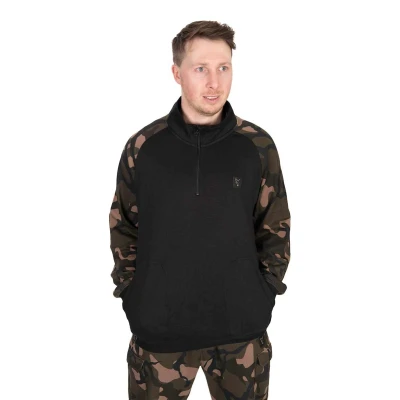 Afbeelding van Fox LW Black Camo QTR Zip Maat : Large