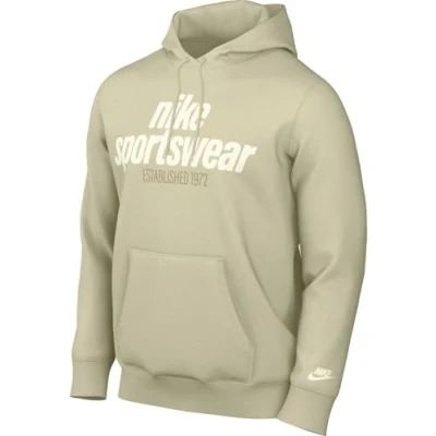Afbeelding van nike club men&#039;s fleece hoodie T shirt sportcasual km heren Bruin