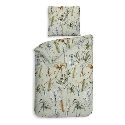 Afbeelding van Dekbedovertrek Heckett Lane Areca Flanel Green