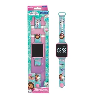 Afbeelding van Lexibook, Gabby en het magische huis, digitaal horloge, 12 of 24 uur tijdweergave, blauw, DMW060GDH