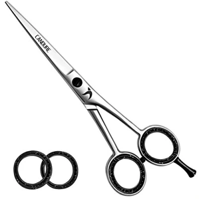 Image de Candure Ciseaux Coiffure Professionnel Ciseau Coiffeur pour Le Salon Acier Inoxydable Kapper Haarschaar, de Coupe Cheveux Hommes et Femmes 6 Pouces