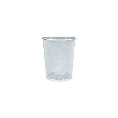 Image de Corbeille grillagée ronde argent 19L Rubbermaid