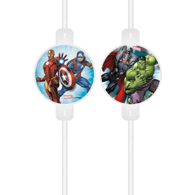 Afbeelding van Avengers Rietjes 4 stuks