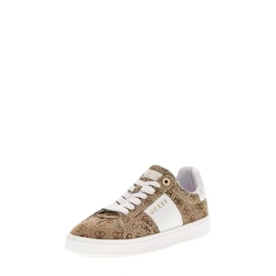 Afbeelding van Guess Jrone LOGO 4G Sneakers laag, Dames, Maat: 38, Beige Polyester