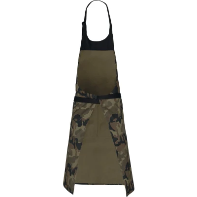 Afbeelding van Schort/Tuniek/Werkblouse Unisex One Size Kariban Olive Camouflage 100% Katoen