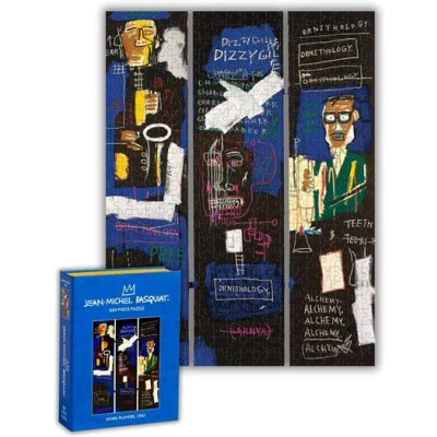 Image de Basquiat horn players 500 piece book puzzle