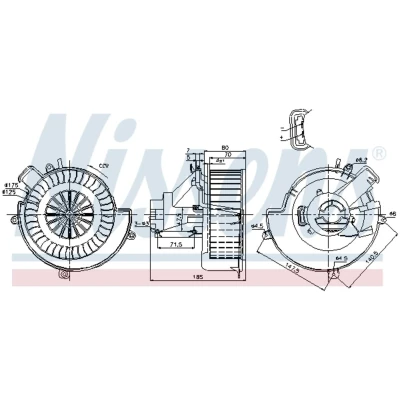 Afbeelding van Nissens Kachelventilator 87079
