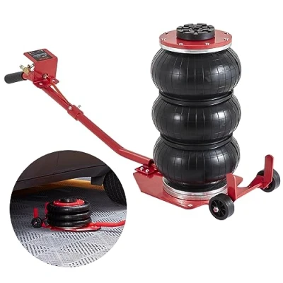 Image de VEVOR Cric Pneumatique 3 tonnes Plage 140 450 mm de Levage 0,8 1,0 MPa Coussins d’Air Long Manche Rapide Facile pour Réparation Entretien Voiture SUV Pickup Atelier Garage