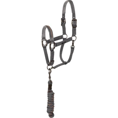Afbeelding van ANKY Halsterset Stones Steel Grey Pony