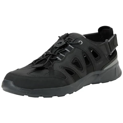 Afbeelding van Geox U Sanzio D sportsandalen voor jongens, zwart.