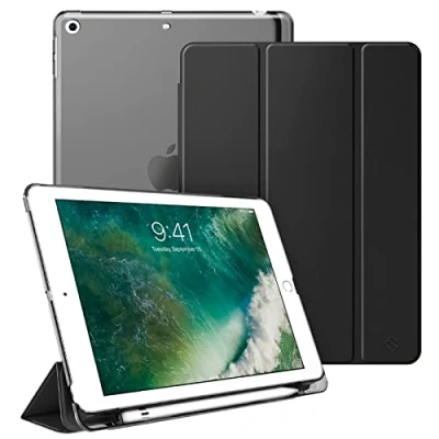 Afbeelding van Fintie Hoes met Pennenhouder voor iPad 9.7&quot; 2018/2017, Ultradunne Superlichte Beschermhoes transparante Zchterkant Case Cover Automatische Slaap/Waak 6e/5e Generatie,