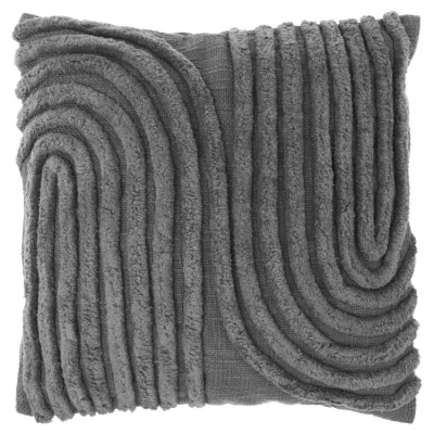 Afbeelding van Unique Living Sierkussen Maeve Dark Grey 45x45cm