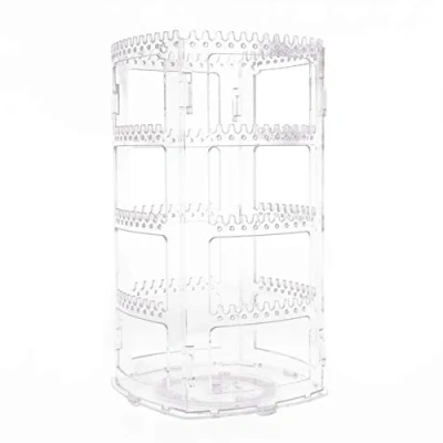 Afbeelding van sieradenhouder, draaibaar, standaard, oorbellen, opslag, halsketting, houder, transparant, cadeau idee voor dames