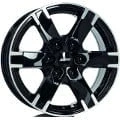Afbeelding van ALUTEC 6 gat 16duim 130mm lichtmetalen Velg Titan schwarz front polier TIT70655M93 1