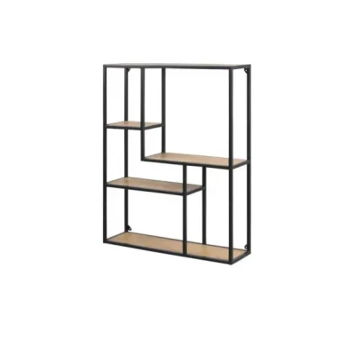 Afbeelding van Meubelen Online Honkytonk Wandrek wild eiken 24x37x108cm Industrieel